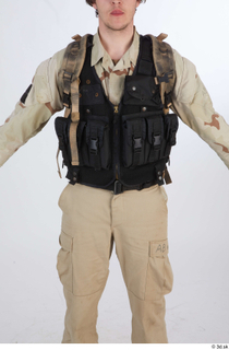 Reece Bates Contractor A pose 1 army vest upper body…